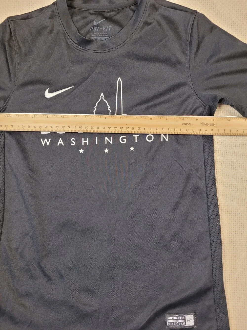 Nike Dri Fit DC Stoddert Washington Shirt Mens Medium Black Soccer Team Training
